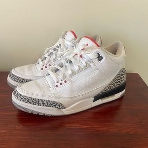 Jordan 3 White Cement Retro 2011 Size 10.5